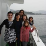 Viaje por la ría de Vigo en barco.